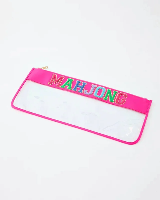 Mahjong Stiched Bag In Pink Designer Bags At Low Prices