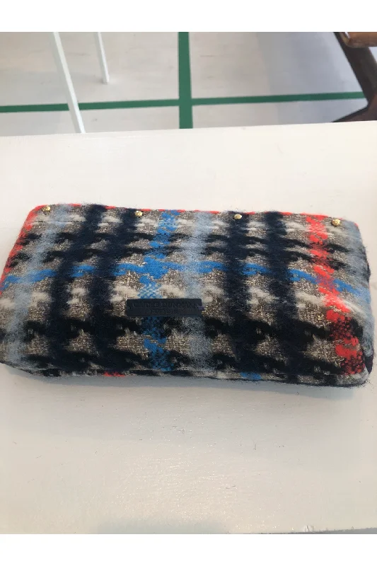 Navy/Black/Orange Plaid Wool Clutch Cover Upgrade Your Look With Our Exclusive Bag Deals Navy/Black/Orange Plaid Wool Clutch Cover Upgrade Your Look With Our Exclusive Bag Deals