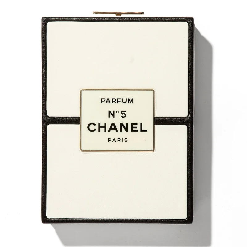 No.5 Perfume Box Minaudiere Clutch Bag 2021 Stylish Totes, Exclusive Savings