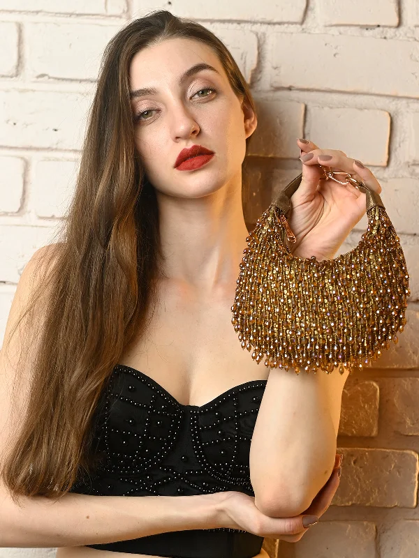 Odette Golden Tasseled Moon Clutch For Women Iconic Fashion Bags At Unbeatable Savings Odette Golden Tasseled Moon Clutch For Women Iconic Fashion Bags At Unbeatable Savings