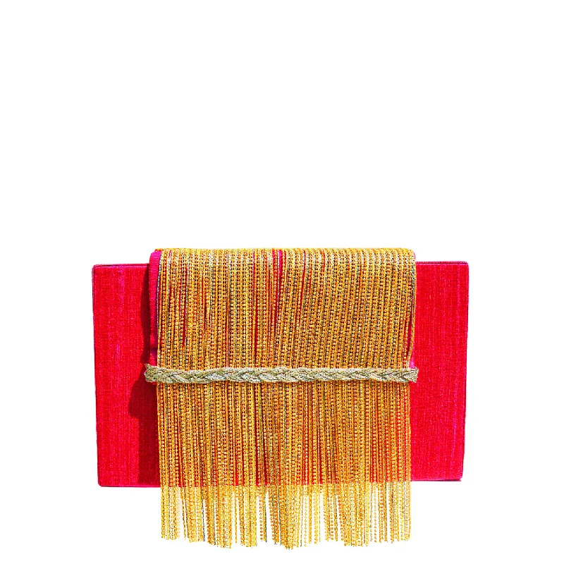 Pink Dreamy Clutch Flash Sale On Designer Bags