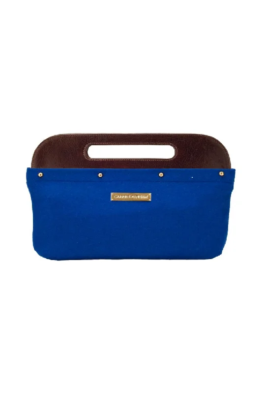 Royal Blue Wool Clutch Cover Premium Bags, Special Prices