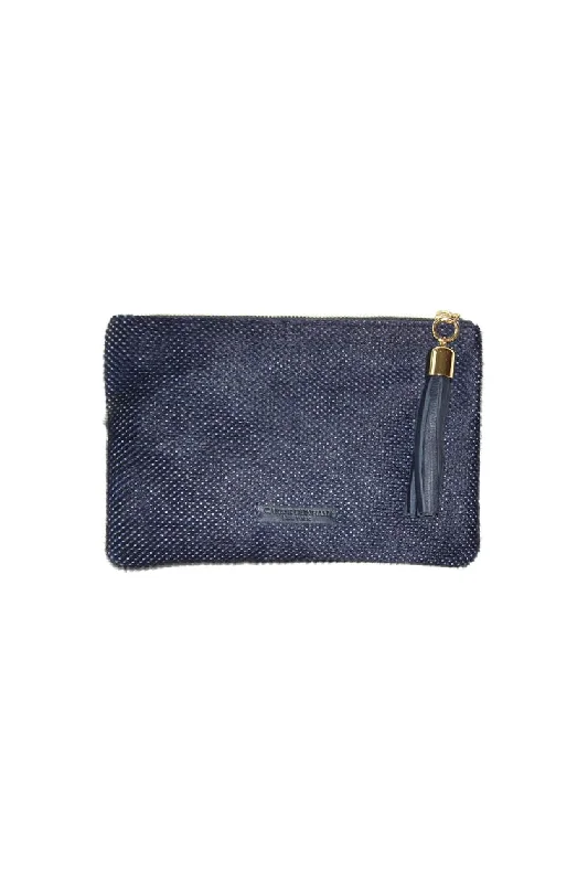 Shaker Hair on Hide Navy Perforated Tassel Clutch The Handbag Sale You've Been Waiting For Shaker Hair on Hide Navy Perforated Tassel Clutch The Handbag Sale You've Been Waiting For