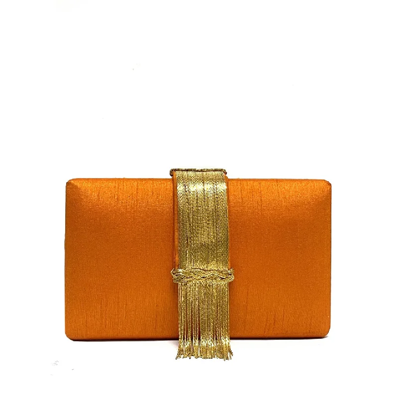 Spice Fringe Clutch Luxury Bags, Budget Prices