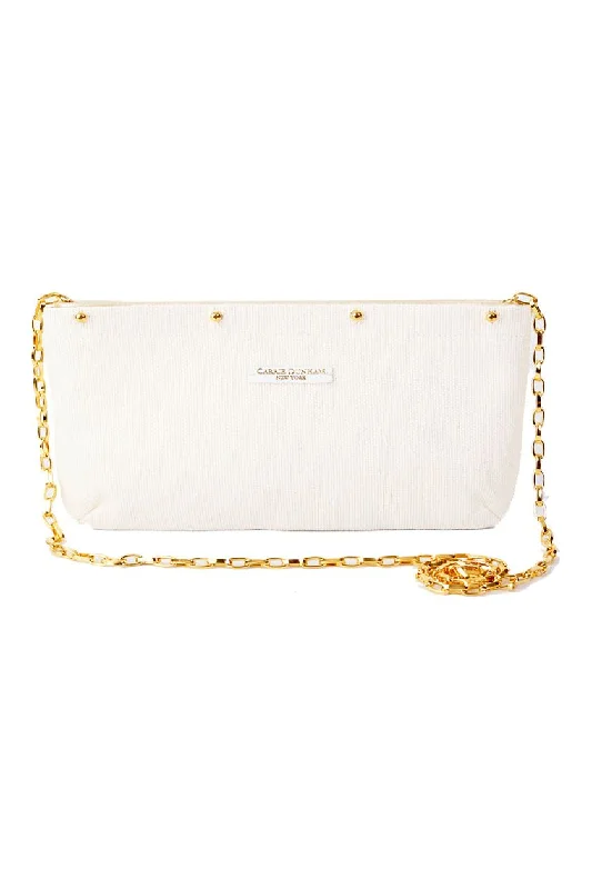 White Raffia Clutch Cover Timeless Handbags, Flash Sale