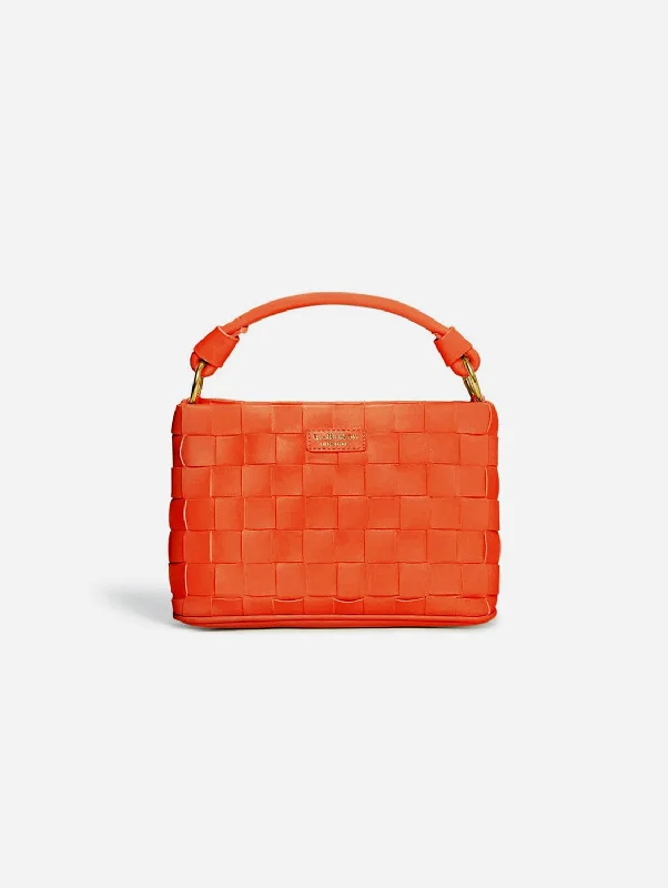 Baby Bella Woven Vegan Leather Crossbody Bag | Orange Unmissable Deals On Everyday Handbags Baby Bella Woven Vegan Leather Crossbody Bag | Orange Unmissable Deals On Everyday Handbags