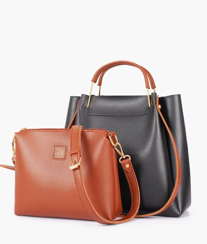 Black metal handle tote bag Classic And Modern Handbags Now More Affordable