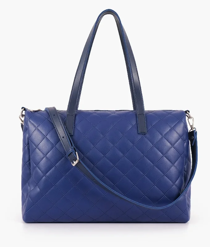 Blue quilted carryall tote bag The Perfect Bag Sale For A Seasonal Refresh