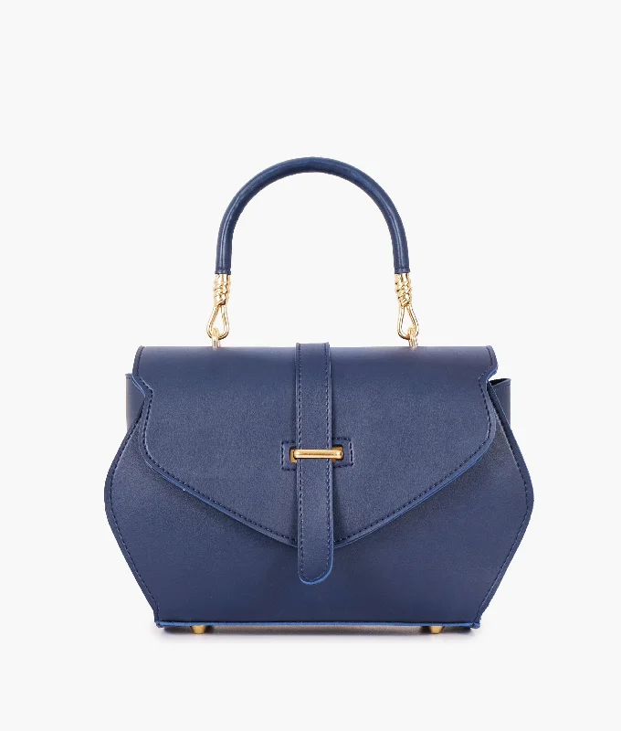 Blue top-handle hexagon bag Shoulder Bags, Crossbody Bags, And More On Sale