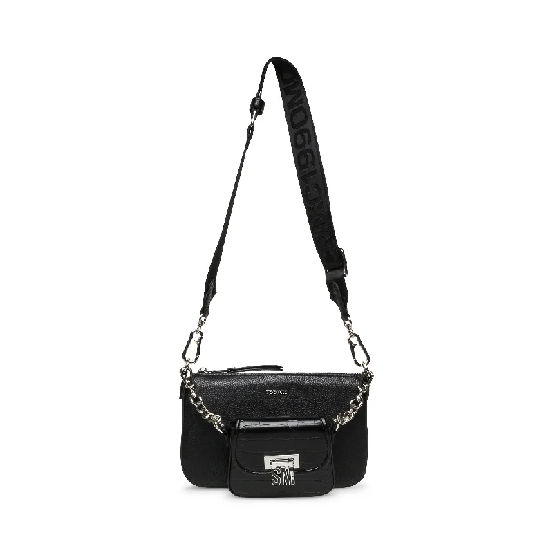 Bnaim Crossbody Bag BLK/SIL Trendy Backpacks With Big Discounts