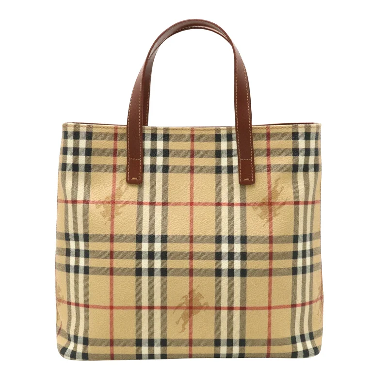 Burberry Nova Check  Canvas Tote Bag (Pre-Owned) Best Deals On Premium Handbags