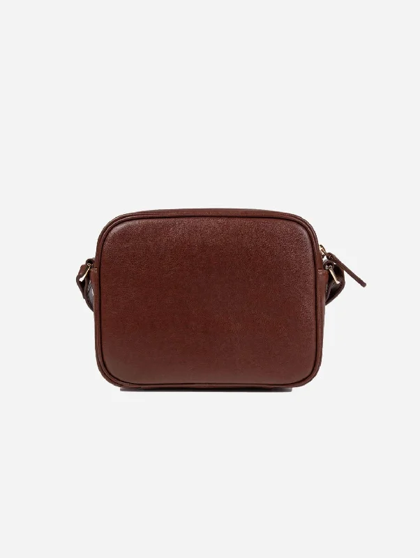 Vegan Leather Crossbody Camera Handbag | Chestnut Grab Your Favorite Handbags For Less Vegan Leather Crossbody Camera Handbag | Chestnut Grab Your Favorite Handbags For Less