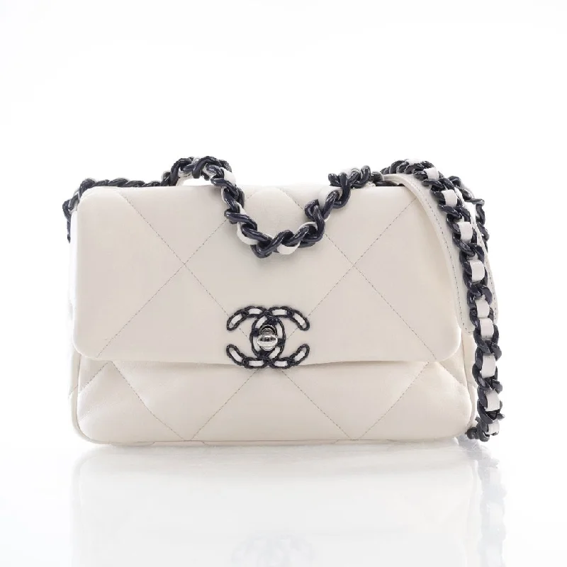 Chanel 19 Small White Lambskin Fashionable Handbags At Must-Have Prices