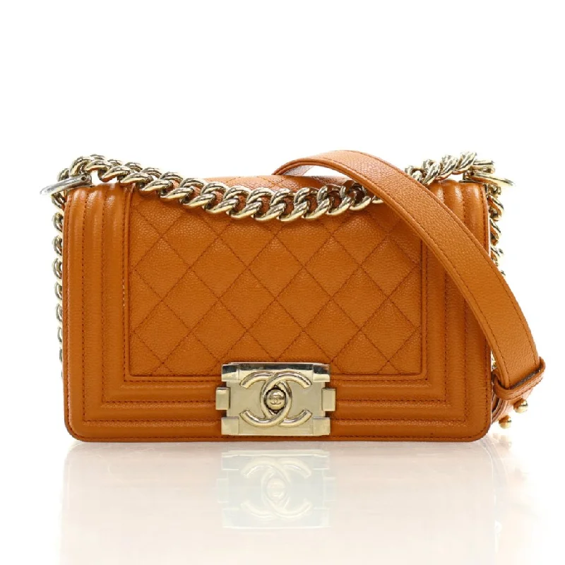 Chanel 21A Small Boy Bag Caramel Brown Caviar Your Perfect Bag At The Perfect Price