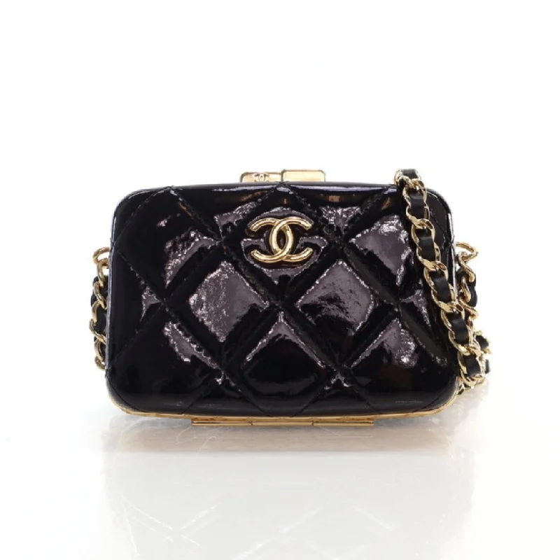 Chanel Vanity Cardholder Black Patent Unmissable Deals On Everyday Handbags