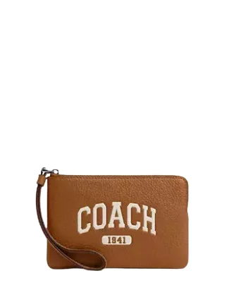 Modern Chic Discounts Coach Corner Zip Wristlet With Varsity Statement Bags With Exclusive Savings Modern Chic Discounts Coach Corner Zip Wristlet With Varsity Statement Bags With Exclusive Savings