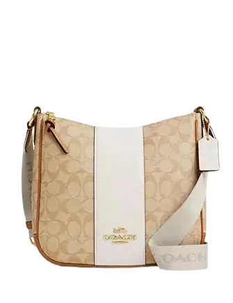 Huge Price Cut Coach Ellie File Bag In Signature Canvas With Stripe Fashionable Bags At Must-Have Prices Huge Price Cut Coach Ellie File Bag In Signature Canvas With Stripe Fashionable Bags At Must-Have Prices