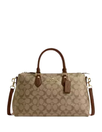 Holiday Glam Coach Georgia Satchel In Signature Canvas Best Handbag Sale Of The Season Holiday Glam Coach Georgia Satchel In Signature Canvas Best Handbag Sale Of The Season