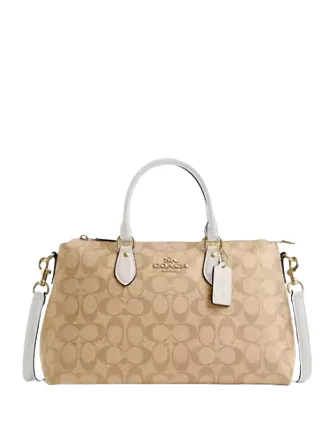 Fashion Sale Coach Georgia Satchel In Signature Canvas Designer Bags At Low Prices