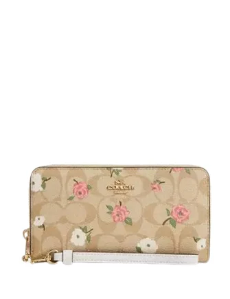 High-Quality Bags On Flash Sale Coach Long Zip Around Wallet In Signature Canvas With Floral Print The Best Handbag Offers Are Here High-Quality Bags On Flash Sale Coach Long Zip Around Wallet In Signature Canvas With Floral Print The Best Handbag Offers Are Here