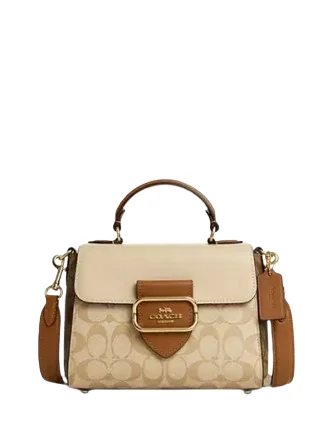Seasonal Trends Coach Morgan Top Handle In Blocked Signature Canvas Carry Elegance For Less Seasonal Trends Coach Morgan Top Handle In Blocked Signature Canvas Carry Elegance For Less