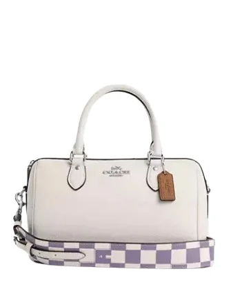 Exclusive Sale Coach Rowan Satchel With Checkerboard Print Timeless Handbags, Flash Sale Exclusive Sale Coach Rowan Satchel With Checkerboard Print Timeless Handbags, Flash Sale