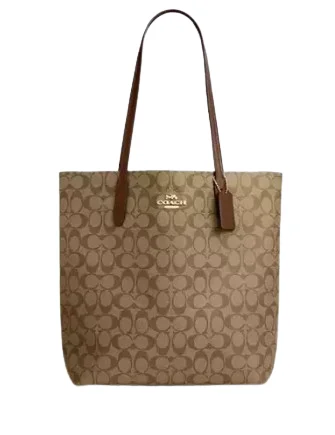 Limited Time Offer Coach Thea Tote In Signature Canvas Designer Bags, Low Prices
