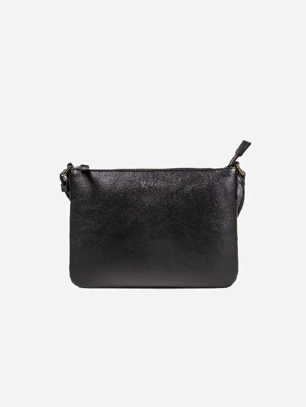 Vegan Leather Crossbody Handbag | Black Best Handbag Sale Of The Season