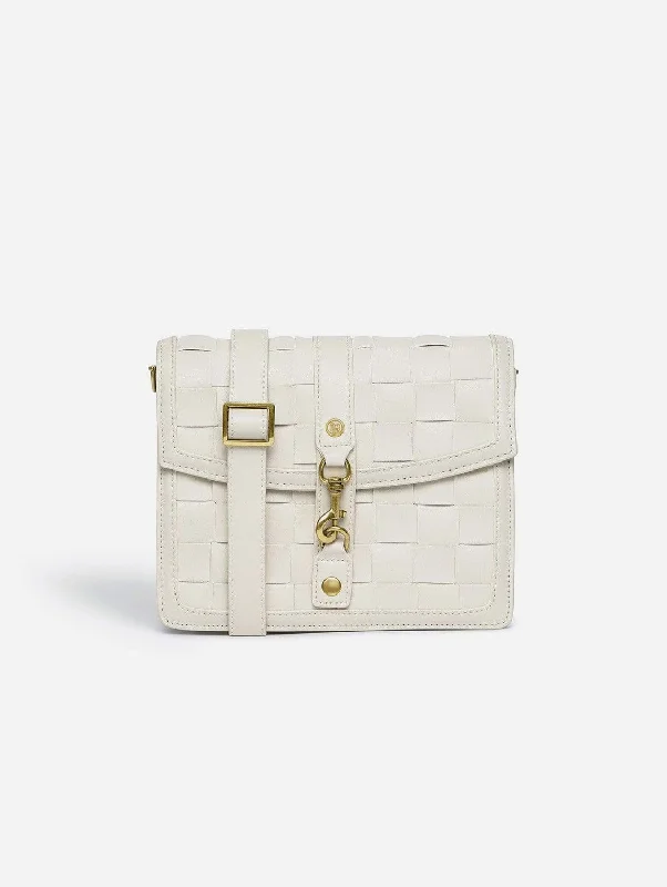 Daisy Vegan Leather Shoulder & Crossbody Bag | White Affordable Elegance With High-Quality Bags Daisy Vegan Leather Shoulder & Crossbody Bag | White Affordable Elegance With High-Quality Bags