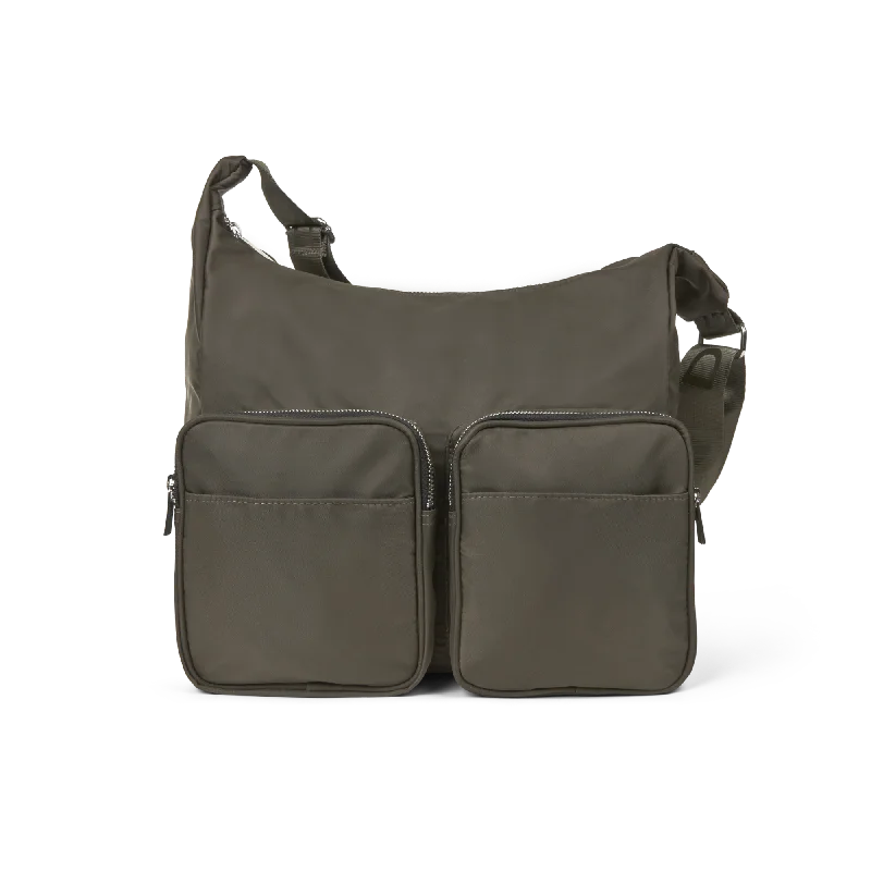 Large Silver Logo Band Tri Crossbody Bag Trendy Handbags At Limited-Time Discounts