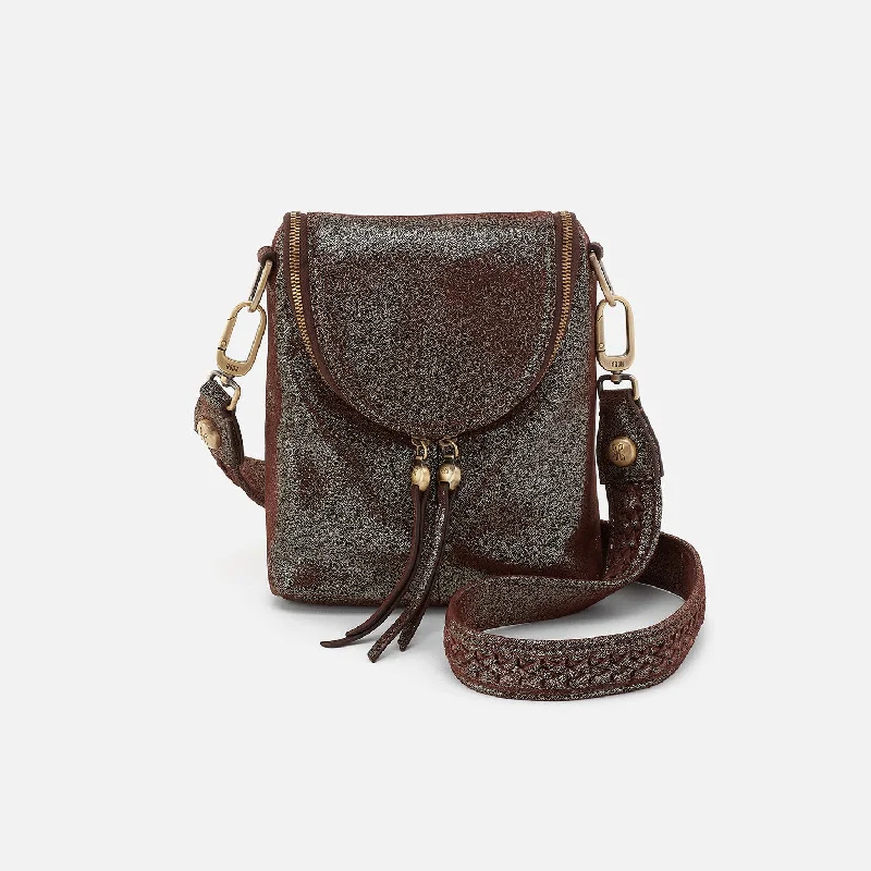 Fern Crossbody In Metallic Leather - Coffee Galaxy Trendy & Timeless Bags, Now On Sale Fern Crossbody In Metallic Leather - Coffee Galaxy Trendy & Timeless Bags, Now On Sale