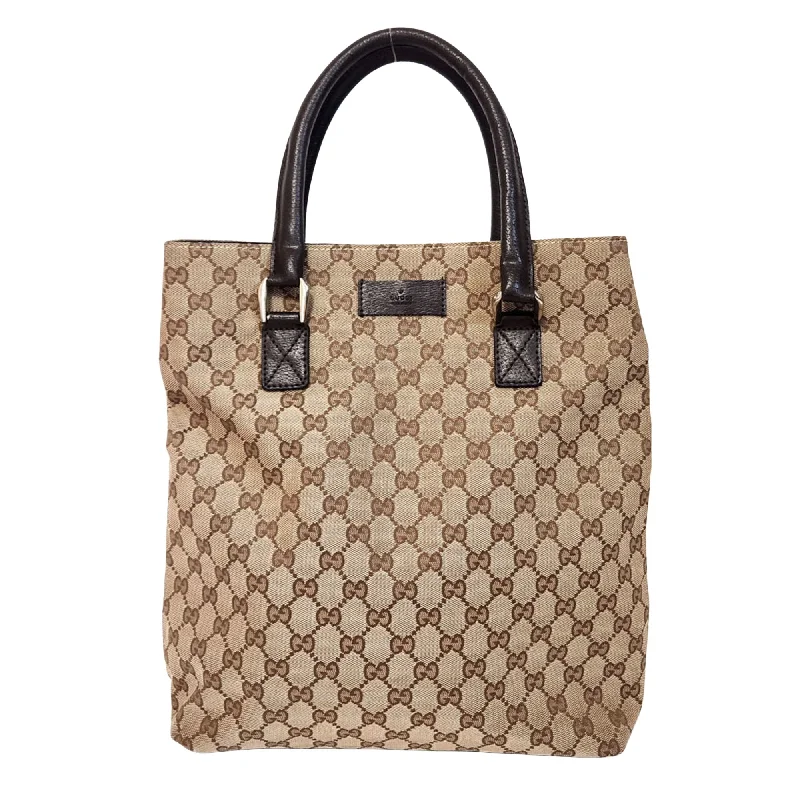 Gucci Gg Canvas  Canvas Tote Bag (Pre-Owned) Everyday Elegance At Lower Prices