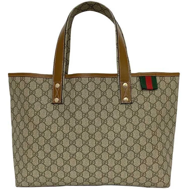 Gucci Gg Supreme  Canvas Tote Bag (Pre-Owned) Iconic Handbags At Unbeatable Prices