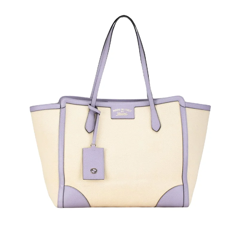 Gucci Swing  Canvas Tote Bag (Pre-Owned) The Perfect Bag Sale For A Seasonal Refresh