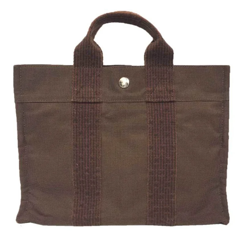 Hermès Herline  Canvas Tote Bag (Pre-Owned) Trendy Purses At Unbeatable Discounts