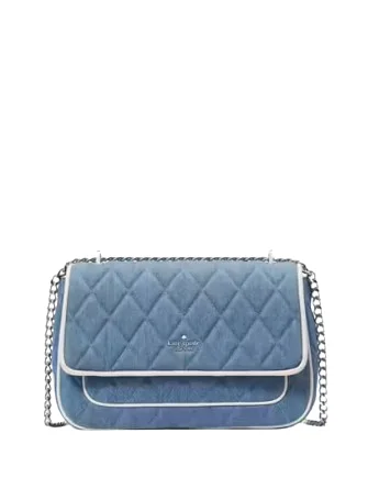Kate Spade New York Carey Denim Medium Flap Shoulder Bag High-Fashion Handbags At Reduced Costs Kate Spade New York Carey Denim Medium Flap Shoulder Bag High-Fashion Handbags At Reduced Costs