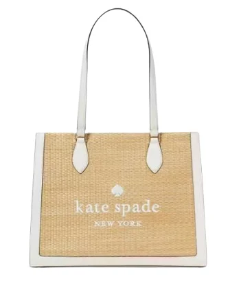 Fresh Styles, Fresh Deals Kate Spade New York Ellie Straw Large Tote Elegant Totes At Limited-Time Prices Fresh Styles, Fresh Deals Kate Spade New York Ellie Straw Large Tote Elegant Totes At Limited-Time Prices