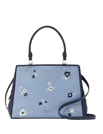 Imeless Style Kate Spade New York Leila Floral Embroidered Medium Triple Compartment Satchel Fashion-Forward Bags At Exclusive Promotional Prices Imeless Style Kate Spade New York Leila Floral Embroidered Medium Triple Compartment Satchel Fashion-Forward Bags At Exclusive Promotional Prices