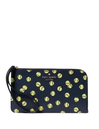 The Latest Trends Kate Spade New York Lucy Tennis Toss Medium L-zip Wristlet Classic And Modern Handbags Now More Affordable The Latest Trends Kate Spade New York Lucy Tennis Toss Medium L-zip Wristlet Classic And Modern Handbags Now More Affordable