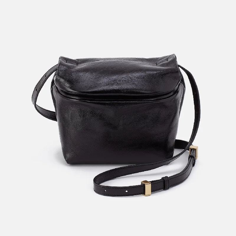 Logan Crossbody In Polished Leather - Black Modern Handbags With Stylish Discounts Logan Crossbody In Polished Leather - Black Modern Handbags With Stylish Discounts