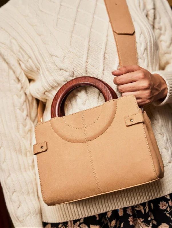 Micro Kayamb Vegan Leather Shoulder Bag | Latte Chic Bags, Shop Now & Save