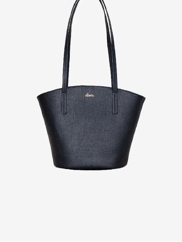 Mimosa Mini Vegan Apple Leather Tote Bag | Black Fashionable Handbags, Limited-Time Deals Mimosa Mini Vegan Apple Leather Tote Bag | Black Fashionable Handbags, Limited-Time Deals