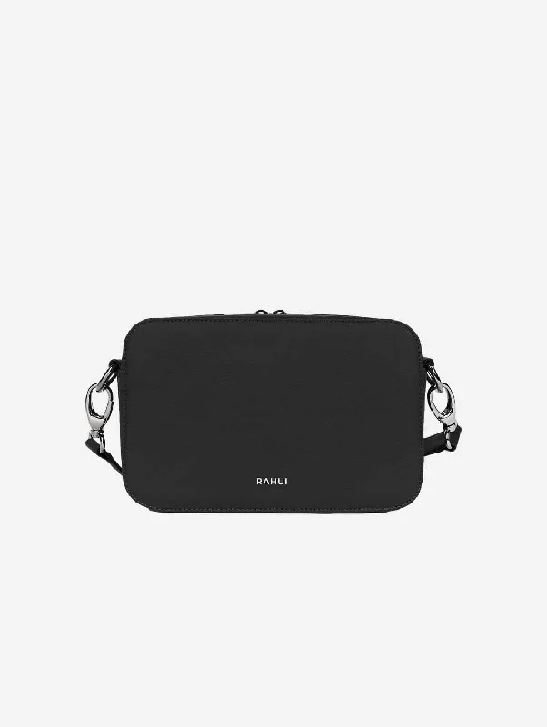 Pine Piñatex Leather Vegan Crossbody Bag | Black Flash Sale On Handbags
