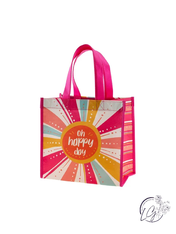 Recycled Medium Gift Bag Oh Happy Day High-End Bags, Low-End Prices