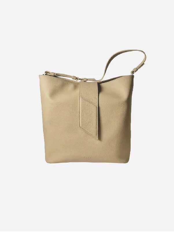 Stella Apple Leather Tote Bag | Beige Affordable Elegance, Grab Yours