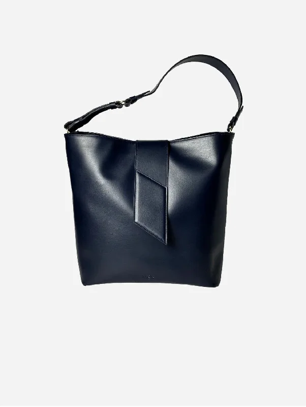 Stella Apple Leather Tote Bag | Navy Stylish Totes, Special Discounts
