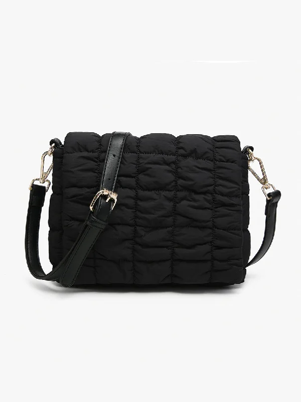 Tegan Quilted Nylon Crossbody Fashion Bags, Limited Offer
