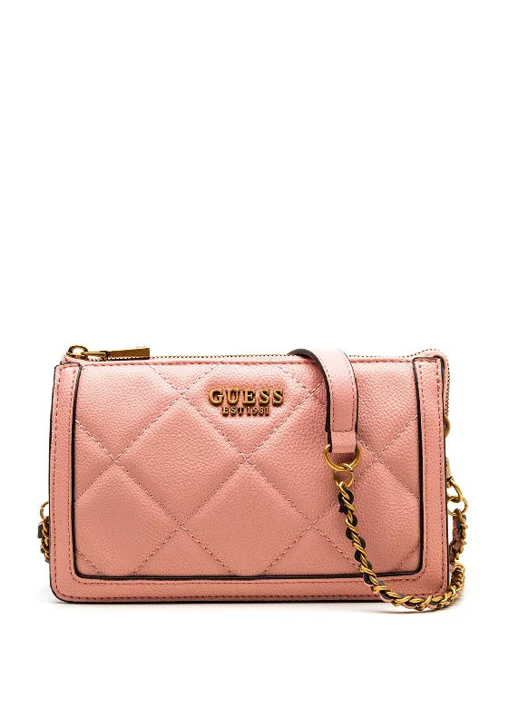Guess Abey Quilted Mini Crossbody Bag, Dusty Pink Your Perfect Bag At The Perfect Price Guess Abey Quilted Mini Crossbody Bag, Dusty Pink Your Perfect Bag At The Perfect Price
