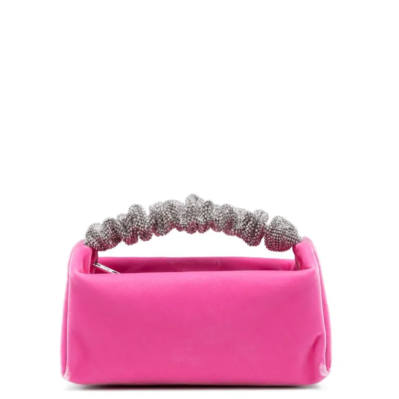 Scrunchie Mini Bag In Velvet Crystal Elevate Your Style With Our Handbag Sale
