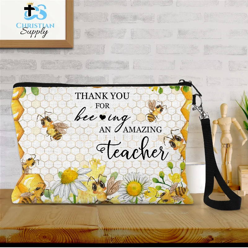 Bee-ing an Amazing Teacher Wristlet Carry Elegance For Less
